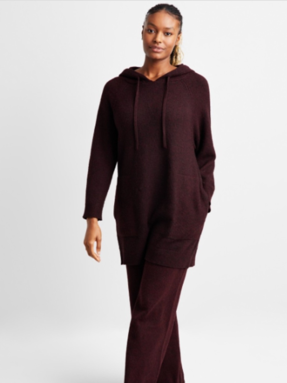 State of Day Women's Indulge & Rest Loungewear Tunic Hoodie, SIZE L NWT